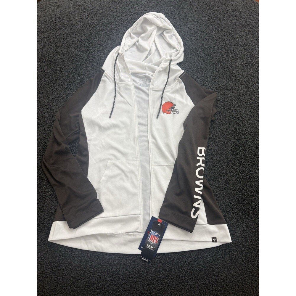 Fanatics Cleveland Browns Womens Medium Zip up Jacket Hoodie NWT
